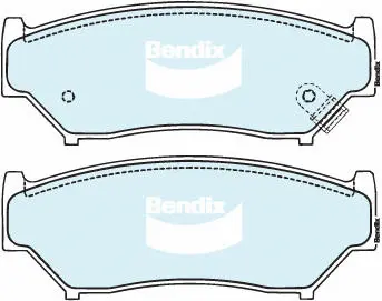 Brake Pad Set, disc brake (DB1266 4WD)