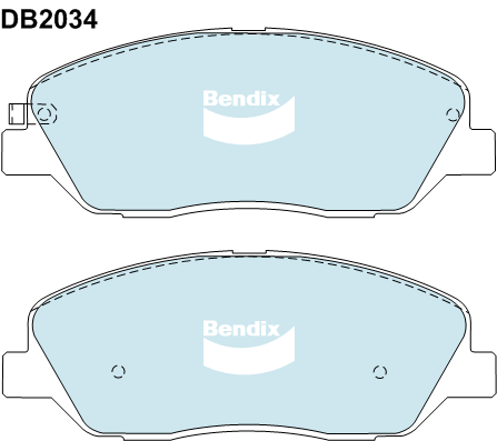 Brake Pad Set, disc brake (DB2034 4WD)