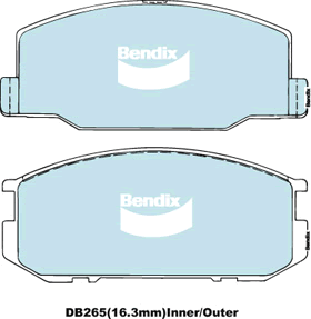Brake Pad Set, disc brake (DB265 GCT)