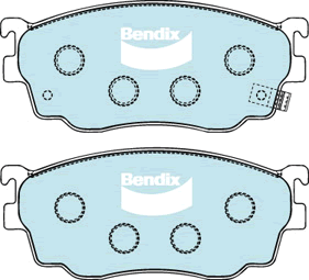 Brake Pad Set, disc brake (DB1412 GCT)