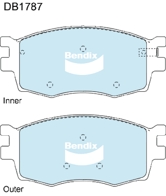 Brake Pad Set, disc brake (DB1787 GCT)