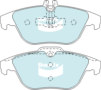 Brake Pad Set, disc brake (DB2182 EURO+)