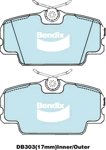 Brake Pad Set, disc brake (DB303 BR)