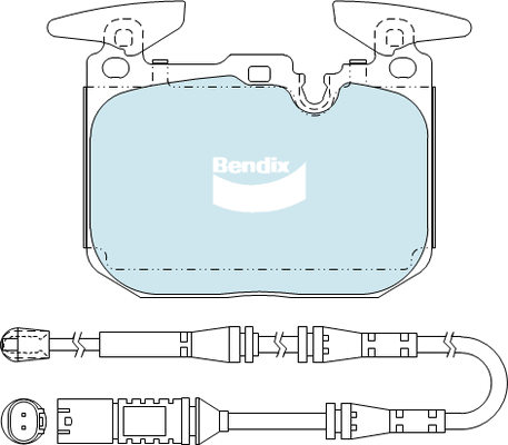 Brake Pad Set, disc brake (DB2299 EURO+)