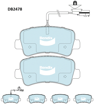 Brake Pad Set, disc brake (DB2478 HD)