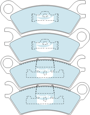 Brake Pad Set, disc brake (DB278 GCT)