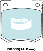 Brake Pad Set, disc brake (DB535 GCT)