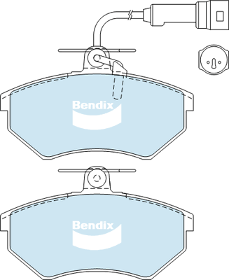 Brake Pad Set, disc brake (DB2069 GCT)