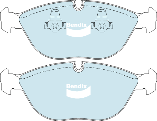 Brake Pad Set, disc brake (DB1408 EURO+)