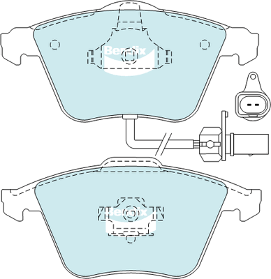 Brake Pad Set, disc brake (DB2198 EURO+)