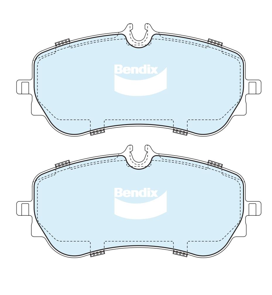 Brake Pad Set, disc brake (DB2596 HD)