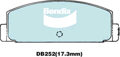 Brake Pad Set, disc brake (DB252 GCT)