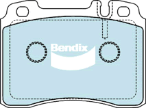 Brake Pad Set, disc brake (DB1394 EURO+)