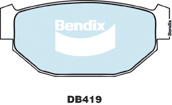 Brake Pad Set, disc brake (DB419 GCT)