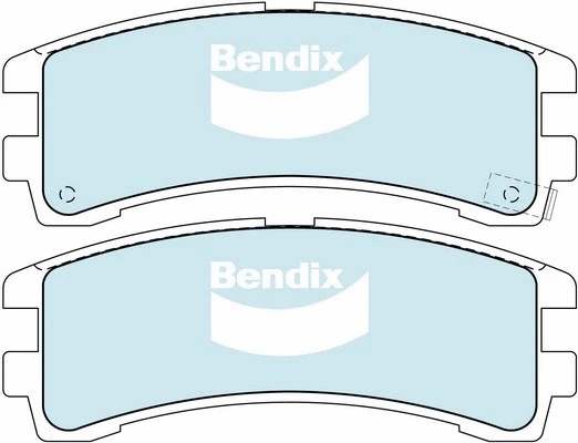 Brake Pad Set, disc brake (DB1175 4WD)