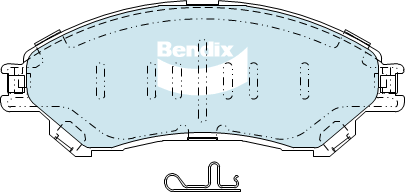 Brake Pad Set, disc brake (DB2430 4WD)