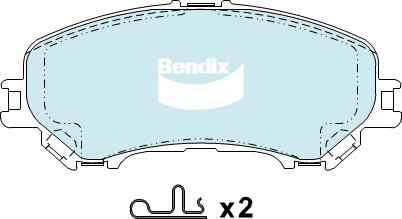 Brake Pad Set, disc brake (DB2345 4WD)