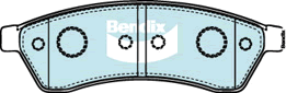 Brake Pad Set, disc brake (DB1689 GCT)