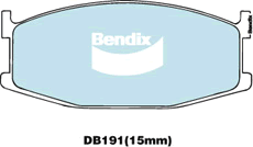 Brake Pad Set, disc brake (DB191 GCT)