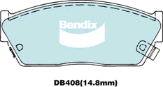Brake Pad Set, disc brake (DB408 GCT)