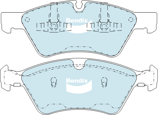 Brake Pad Set, disc brake (DB2048 EURO+)