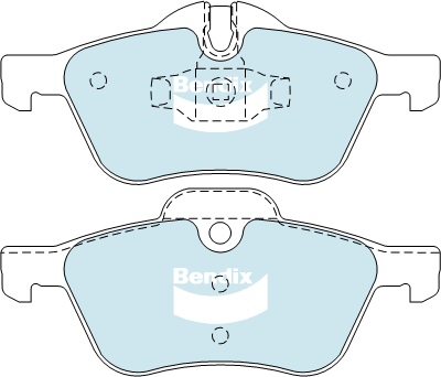 Brake Pad Set, disc brake (DB1500 EURO+)