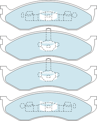 Brake Pad Set, disc brake (DB1311 4WD)