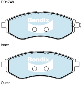 Brake Pad Set, disc brake (DB1748 GCT)