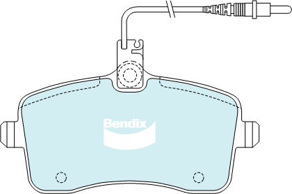 Brake Pad Set, disc brake (DB2025 EURO+)