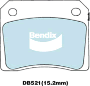 Brake Pad Set, disc brake (DB521 GCT)