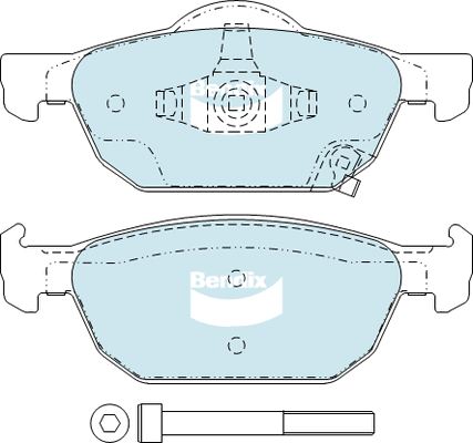 Brake Pad Set, disc brake (DB2308 GCT)