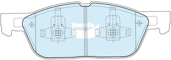Brake Pad Set, disc brake (DB2673 GCT)