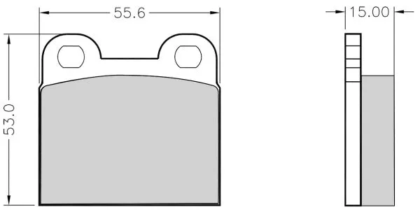 Brake Pad Set, disc brake (NKF 1015P)