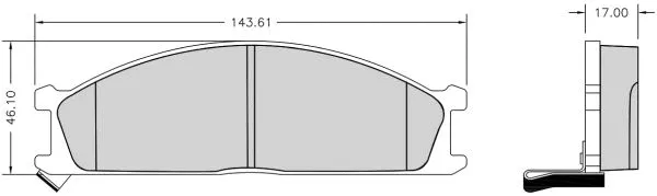 Brake Pad Set, disc brake (NKF 1164P)
