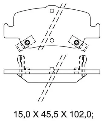 Brake Pad Set, disc brake (NKF 1245P)