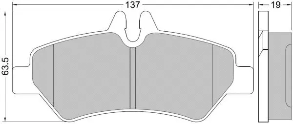 Brake Pad Set, disc brake (NKF 1376P)