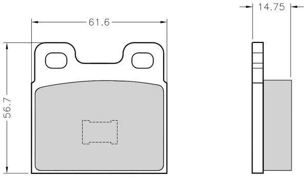Brake Pad Set, disc brake (NKF 1016P)