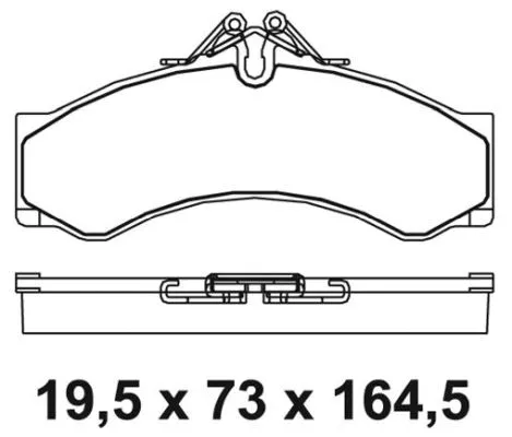 Brake Pad Set, disc brake (NKF 1228P)
