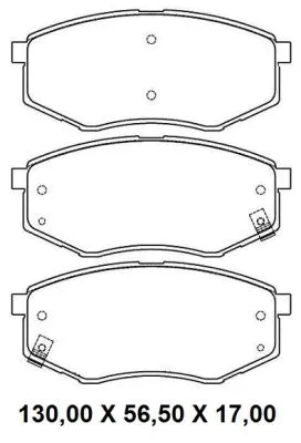 Brake Pad Set, disc brake (NKF 1314P)