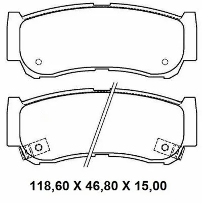 Brake Pad Set, disc brake (NKF 1312P)