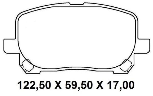Brake Pad Set, disc brake (NKF 1309P)