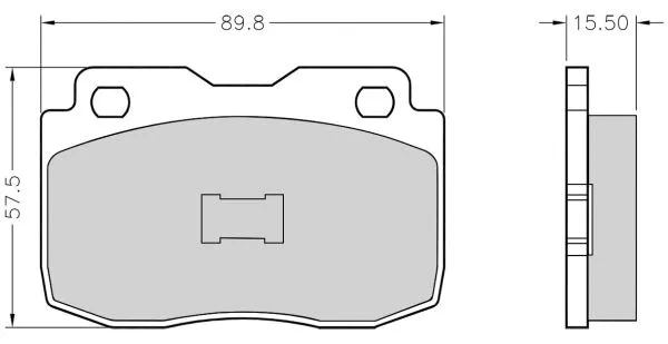 Brake Pad Set, disc brake (NKF 1022P)