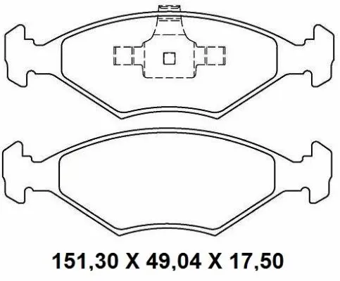 Brake Pad Set, disc brake (NKF 1322P)