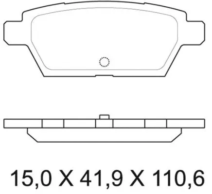 Brake Pad Set, disc brake (NKF 1222P)