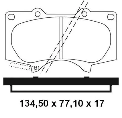 Brake Pad Set, disc brake (NKF 1239P)