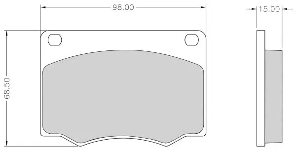 Brake Pad Set, disc brake (NKF 1011P)