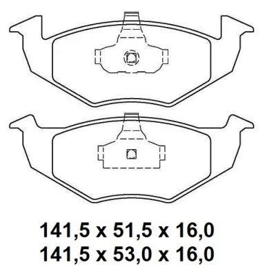Brake Pad Set, disc brake (NKF 1287P)