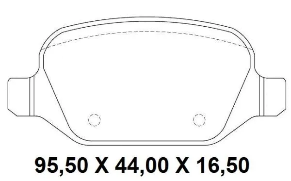 Brake Pad Set, disc brake (NKF 1338P)
