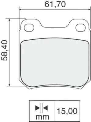 Brake Pad Set, disc brake (NKF 1040P)