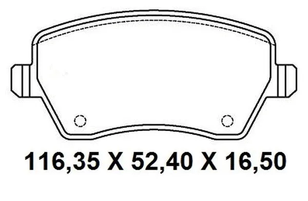 Brake Pad Set, disc brake (NKF 1354P)